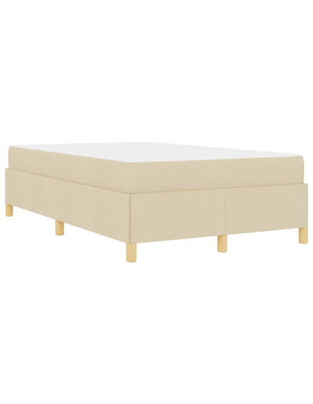 Letto a molle Altro Bianco e crema 120 x 190 cm Poliestere