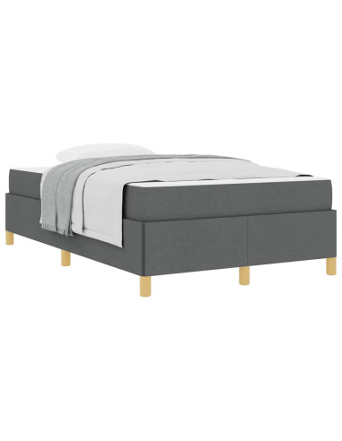 Struttura del letto Grigio scuro 120 x 200 cm Tessuto