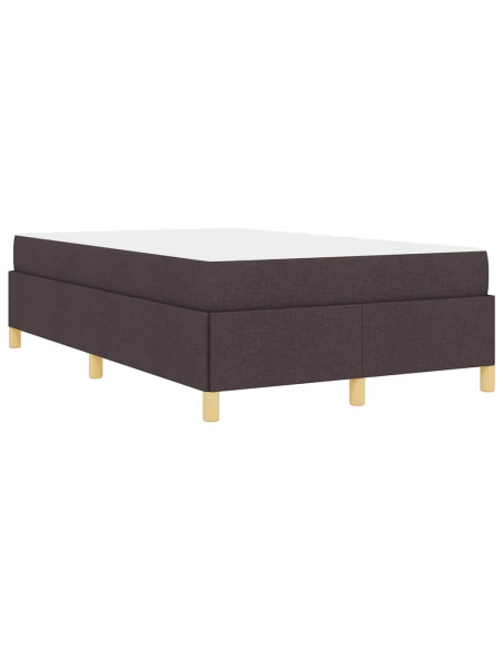 Letto a molle Nero e Marrone e Bianco 120 x 200 cm Poliestere