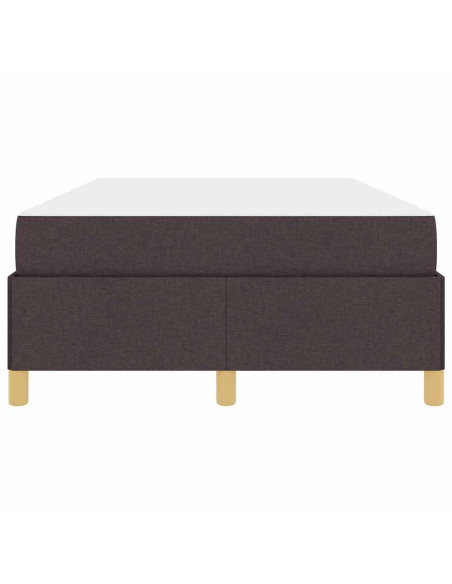 Letto a molle Nero e Marrone e Bianco 120 x 200 cm Poliestere