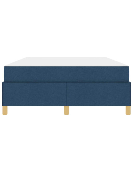 Letto a molle Altro Blu e Bianco 140 x 190 cm Tessuto