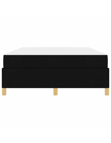 Struttura del letto con materasso Nero 140 x 200 cm Tessuto