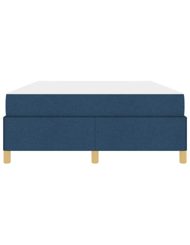 Struttura del letto con materasso Blu 140 x 200 cm Tessuto
