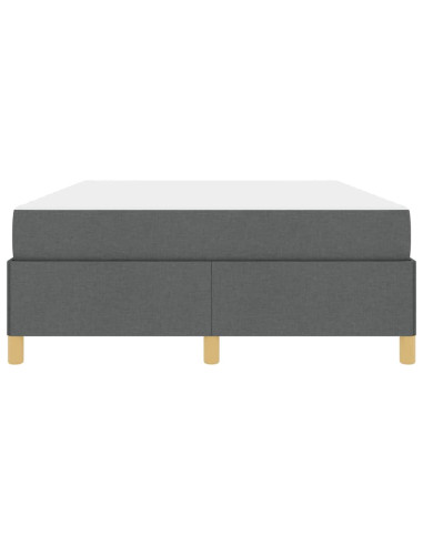 Struttura del letto Grigio scuro 160 x 200 cm Tessuto