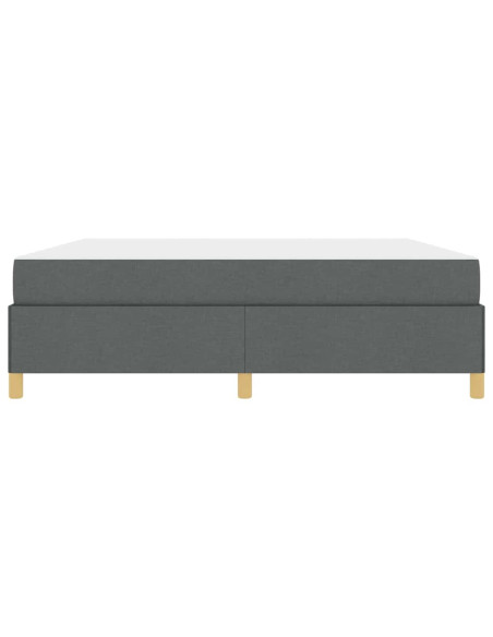 Letto a molle Grigio scuro e bianco e grigio scuro 180 x 200 cm