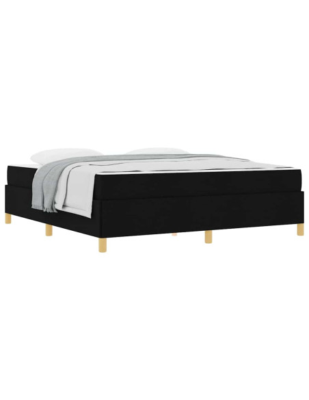 Letto a molle Altro Nero e Bianco e Nero 180 x 200 cm Tessuto
