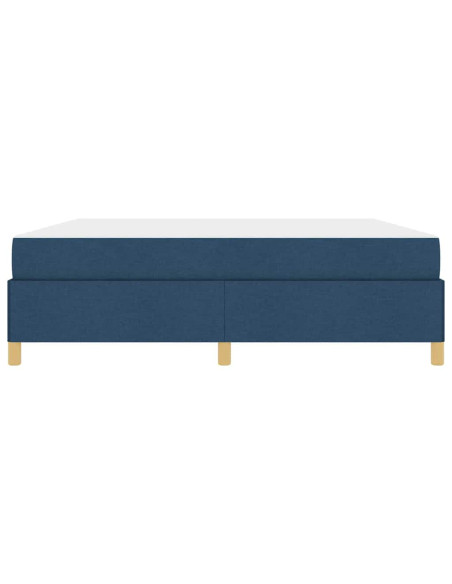 Letto a molle Altro Blu e Bianco 180 x 200 cm Tessuto