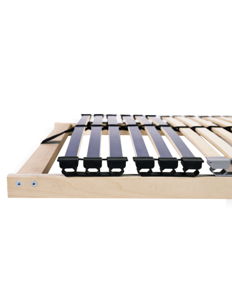 Base a doghe Marrone 90 x 190 cm Legno massello di faggio