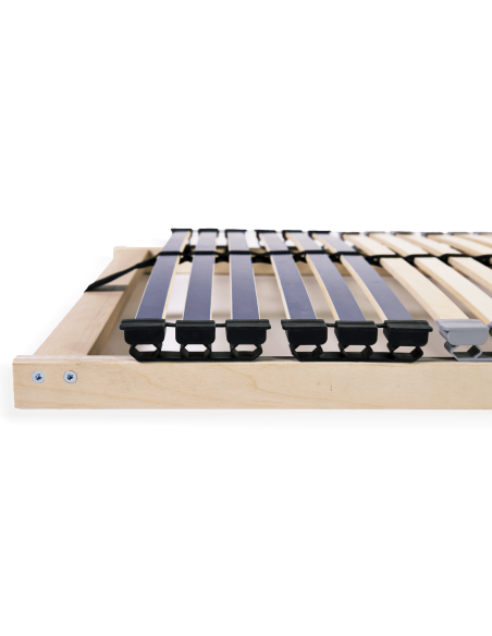 Base a doghe Marrone 90 x 190 cm Legno massello di faggio