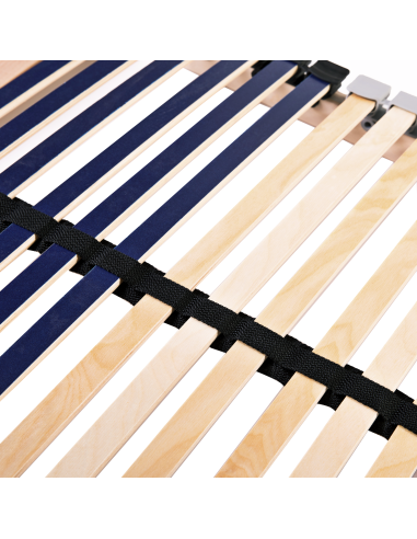 Base a doghe Marrone 80 x 190 cm Legno massello di faggio