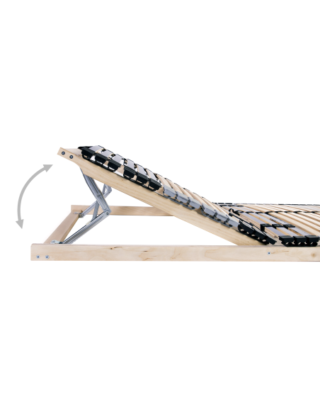 Base a doghe Marrone 100 x 190 cm Legno massello di faggio