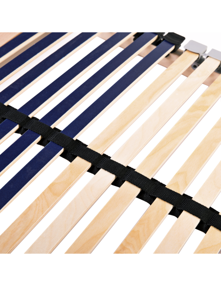 Base a doghe Marrone 120 x 190 cm Legno massello di faggio