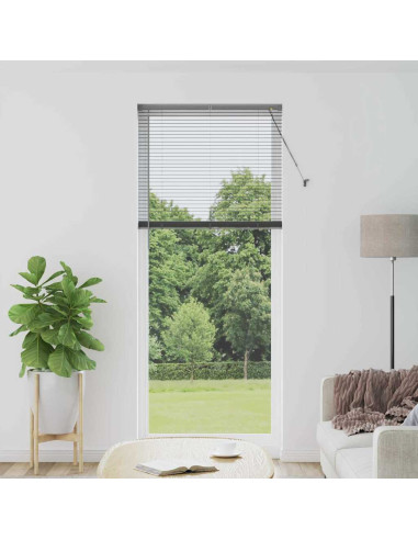 Tendaggi a veneziana Grigio scuro 220 x 90 cm Alluminio