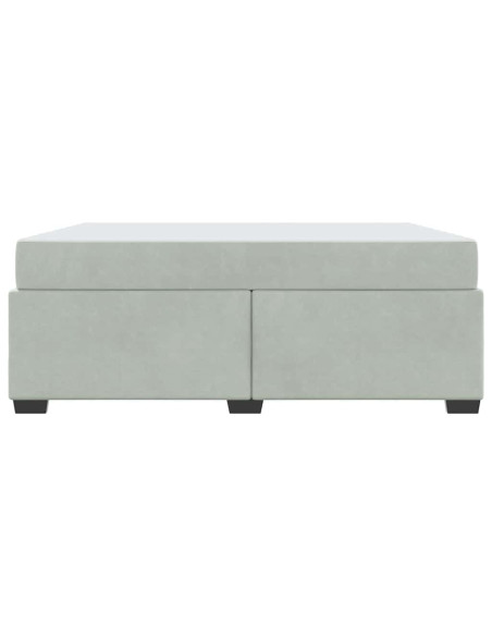 Struttura letto con materasso Altro Grigio chiaro 180 x 200 cm