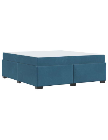 Struttura del letto Blu Scuro 180 x 200 cm Tessuto