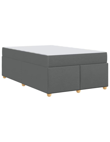 Struttura del letto Grigio scuro 120 x 200 cm Tessuto