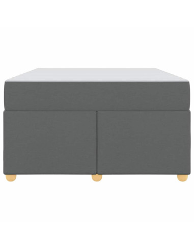 Struttura del letto Grigio scuro 120 x 200 cm Tessuto