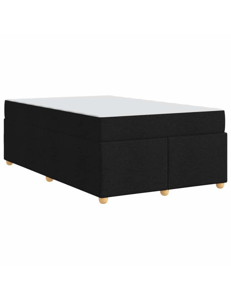 Struttura del letto con materasso Nero 120 x 200 cm Tessuto