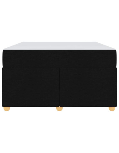 Struttura del letto con materasso Nero 120 x 200 cm Tessuto