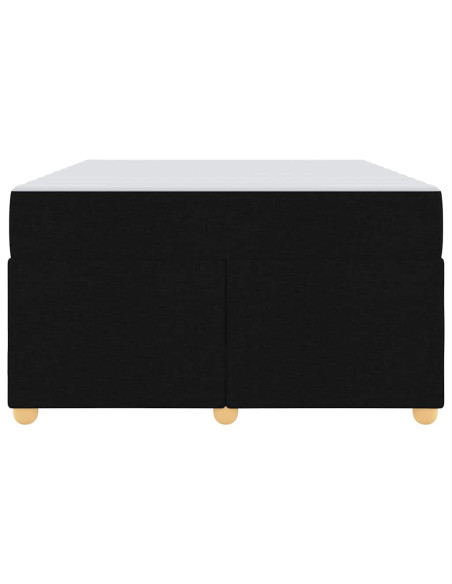 Struttura del letto con materasso Nero 120 x 200 cm Tessuto