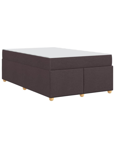 Struttura del letto Marrone Scuro 120 x 200 cm Tessuto