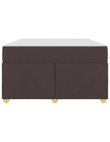 Struttura del letto Marrone Scuro 120 x 200 cm Tessuto