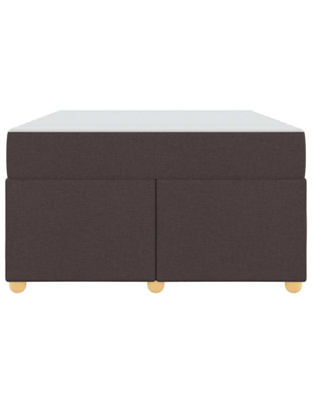 Struttura del letto Marrone Scuro 120 x 200 cm Tessuto