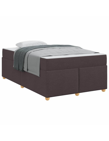 Struttura del letto Marrone Scuro 120 x 200 cm Tessuto