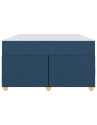 Struttura del letto con materasso Blu 120 x 200 cm Tessuto