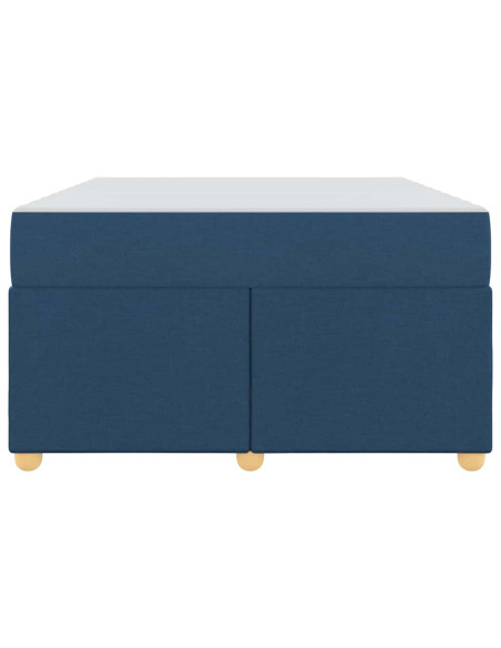 Struttura del letto con materasso Blu 120 x 200 cm Tessuto