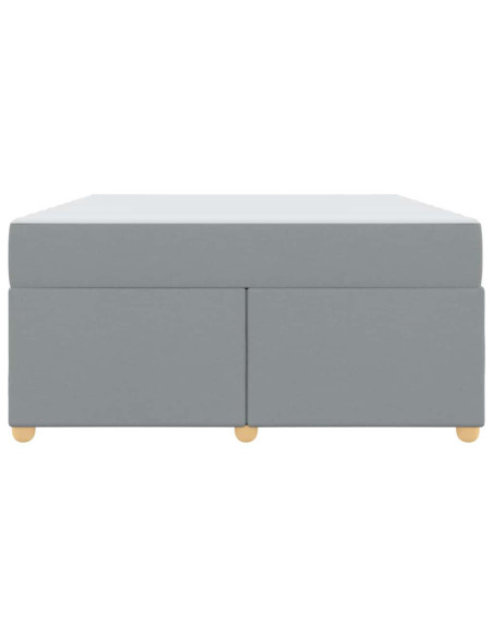 Struttura del letto Grigio chiaro 160 x 200 cm Tessuto