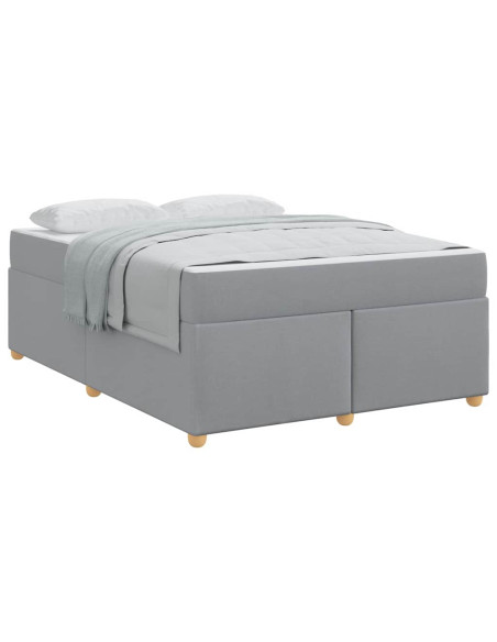 Struttura letto con materasso Altro Grigio chiaro 160 x 200 cm