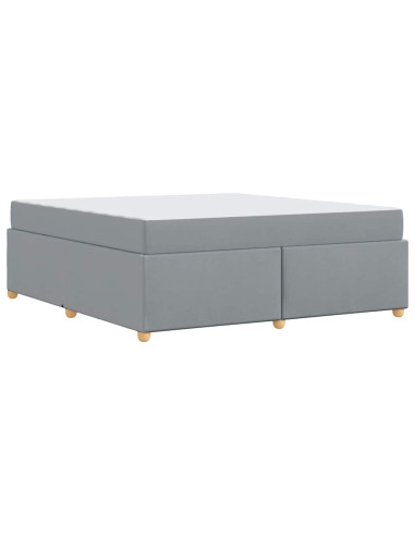 Struttura del letto Grigio chiaro 180 x 200 cm Tessuto