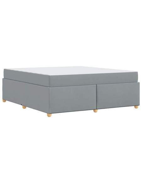 Struttura del letto Grigio chiaro 180 x 200 cm Tessuto