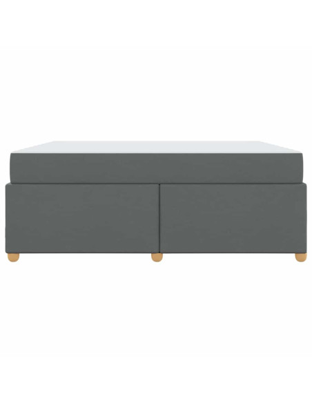 Struttura del letto Grigio scuro 180 x 200 cm Tessuto