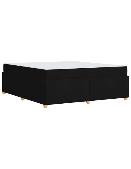 Struttura letto con materasso Altro Nero 180 x 200 cm Tessuto
