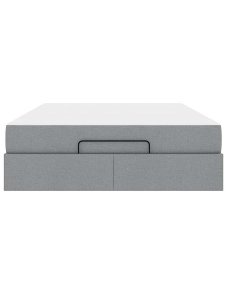 Struttura del letto Altro Grigio chiaro 160 x 200 cm Tessuto