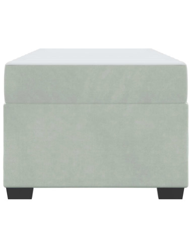 Struttura del letto Grigio chiaro 90 x 190 cm Tessuto