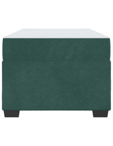 Struttura del letto Verde Scuro 90 x 200 cm Tessuto