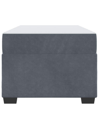 Struttura del letto Grigio scuro 100 x 200 cm Tessuto