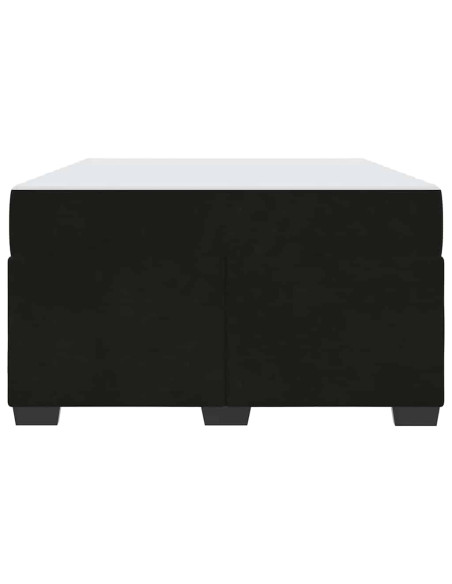 Struttura del letto con materasso Nero 120 x 190 cm Tessuto