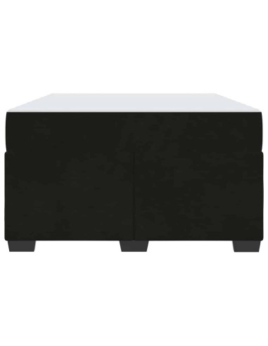 Struttura del letto con materasso Nero 120 x 190 cm Tessuto