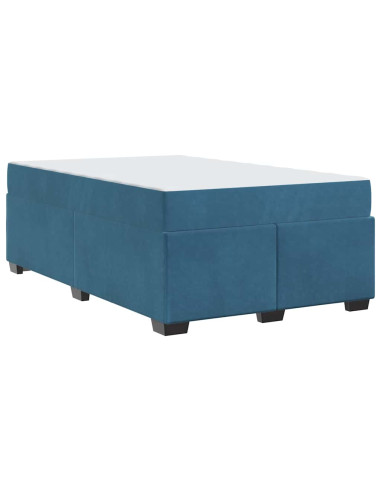 Struttura del letto Blu Scuro 120 x 190 cm Tessuto