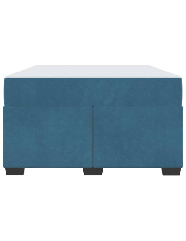 Struttura del letto Blu Scuro 120 x 190 cm Tessuto