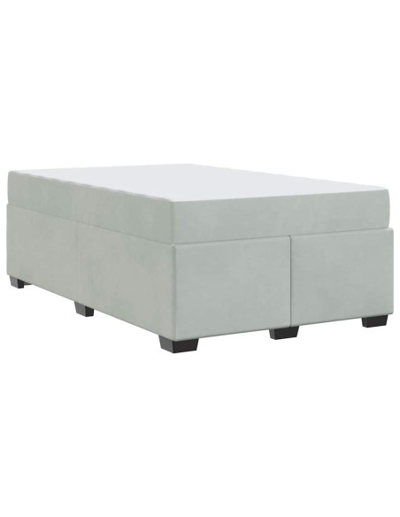 Struttura del letto Grigio chiaro 120 x 200 cm Tessuto