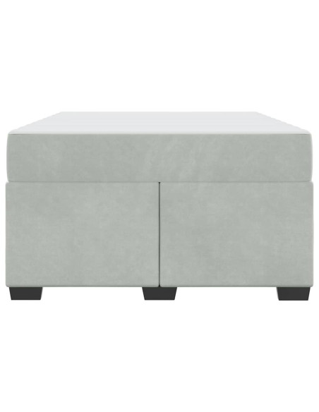 Struttura del letto Grigio chiaro 120 x 200 cm Tessuto