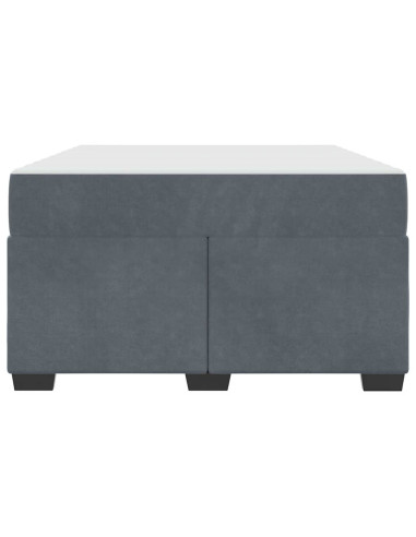 Struttura del letto Grigio scuro 120 x 200 cm Tessuto