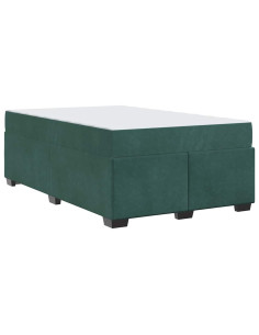 Struttura del letto Verde Scuro 120 x 200 cm Tessuto 2