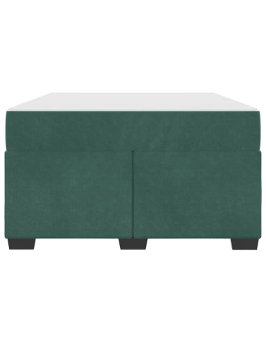 Struttura del letto Verde Scuro 120 x 200 cm Tessuto
