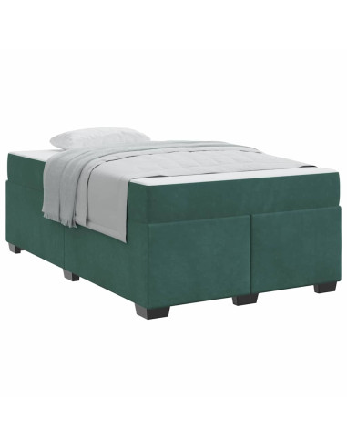 Struttura del letto Verde Scuro 120 x 200 cm Tessuto